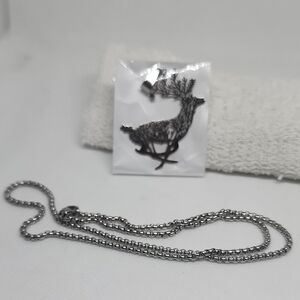 Stainless Steel Deer 🦌 Running Tree Branches 🌳